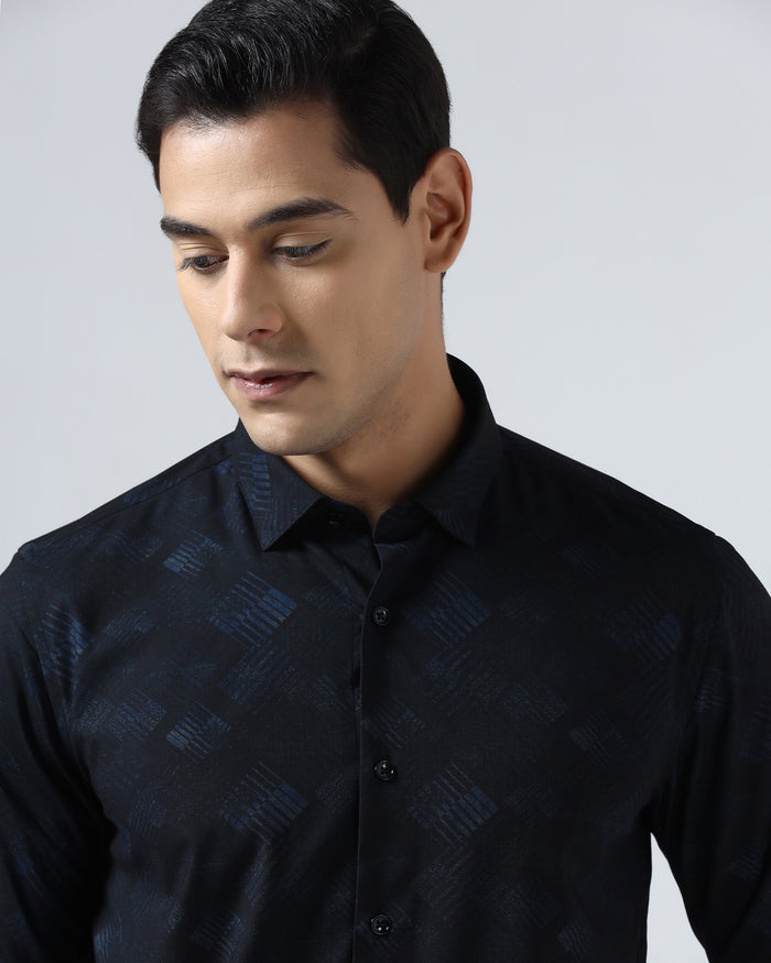 Blue Printed Shirt - Beno