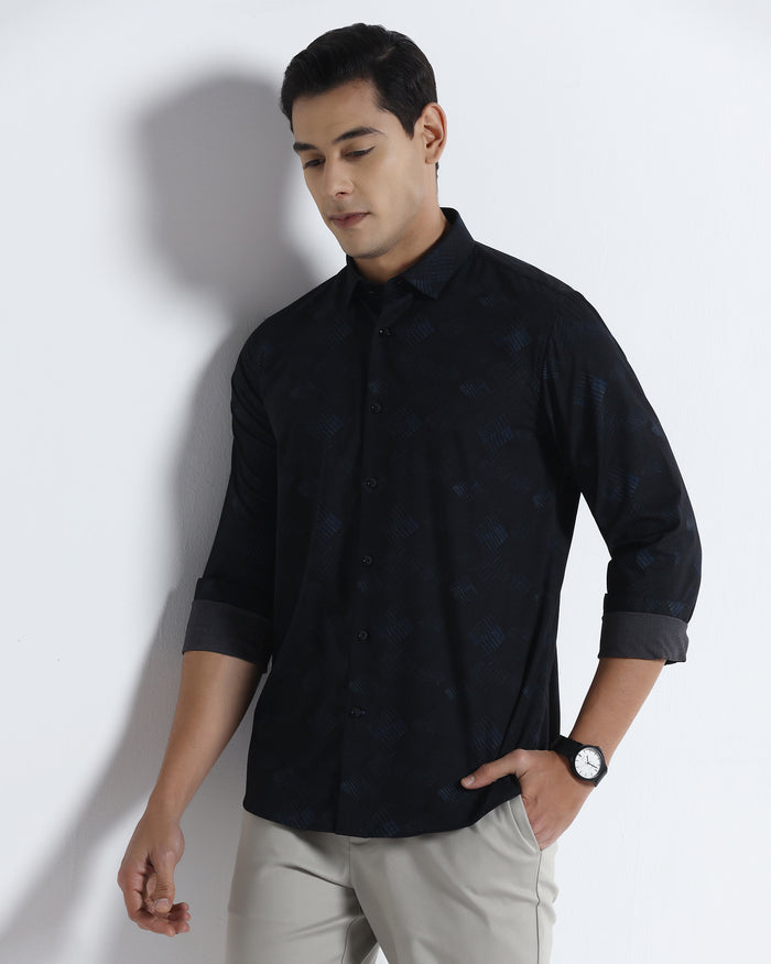 Blue Printed Shirt - Beno