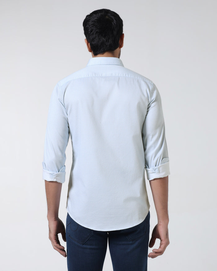 Blue Printed Shirt - Elver