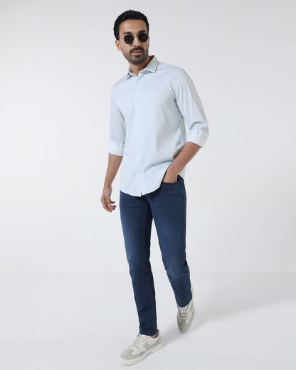 Blue Printed Shirt - Elver