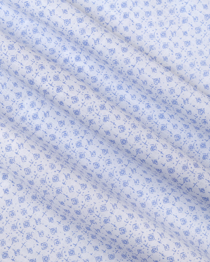 Blue Printed Shirt - Harlad