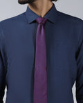 Blue Solid Tie - Wenzeel