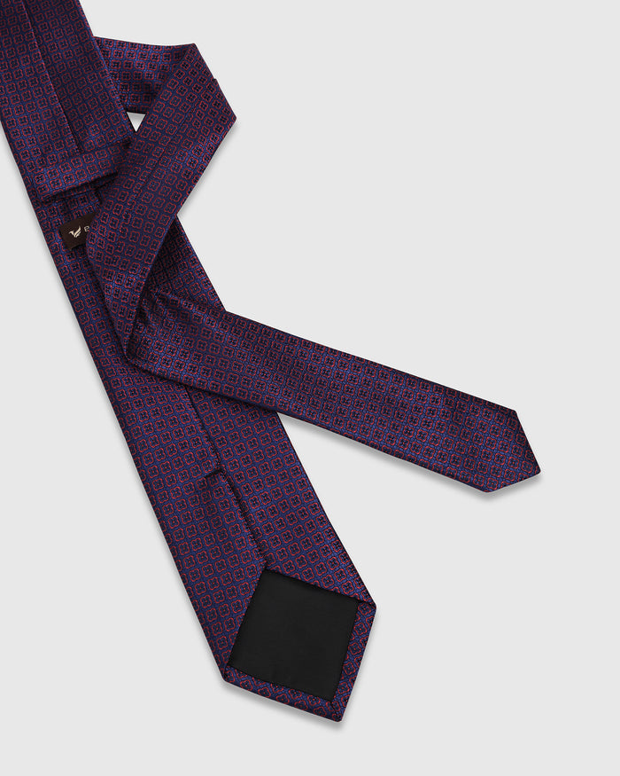 Blue Solid Tie - Wenzeel