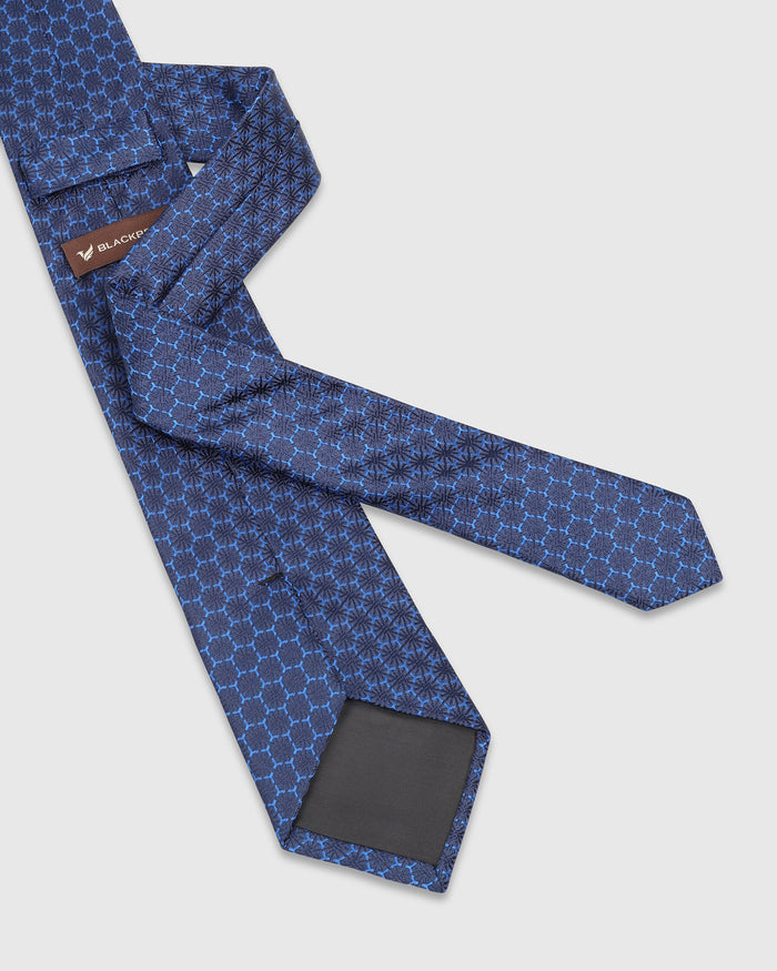 Blue Solid Tie - Wyatt
