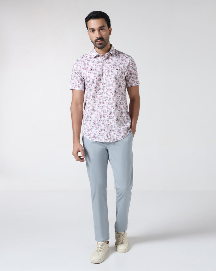 Blue Solid Khakis - Hemlock