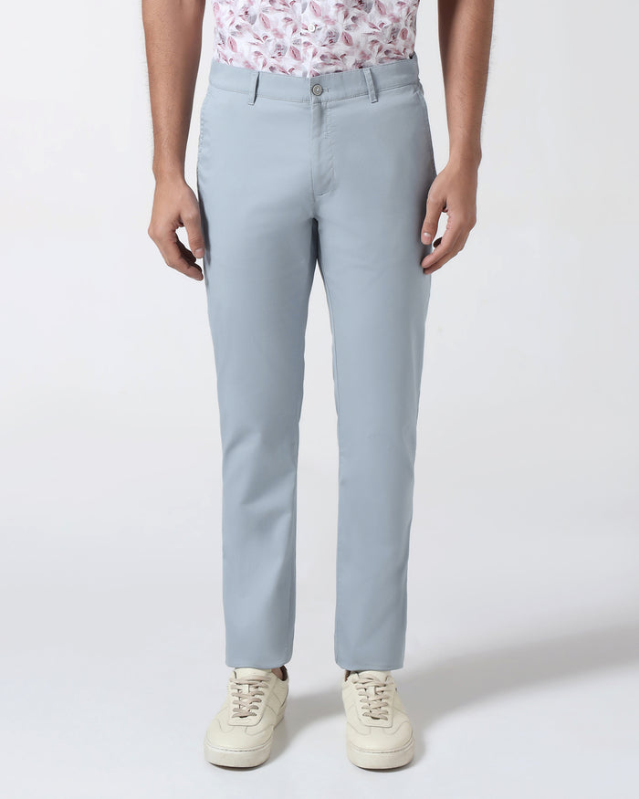 Blue Solid Khakis - Hemlock