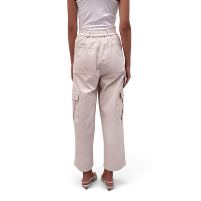 BOHÈME CREAM CARGO PANTS - SIZE XS