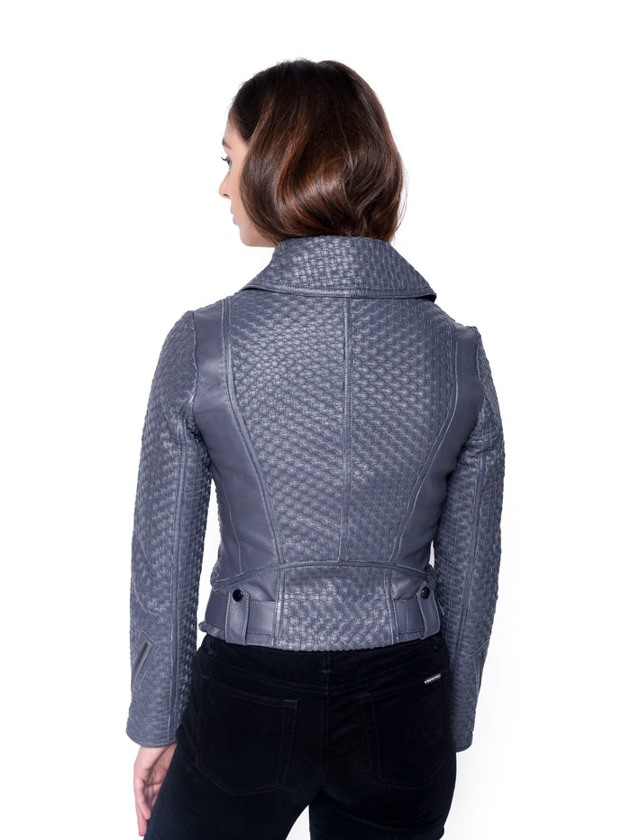 Brooklyn Basket Weave Grey Jacket