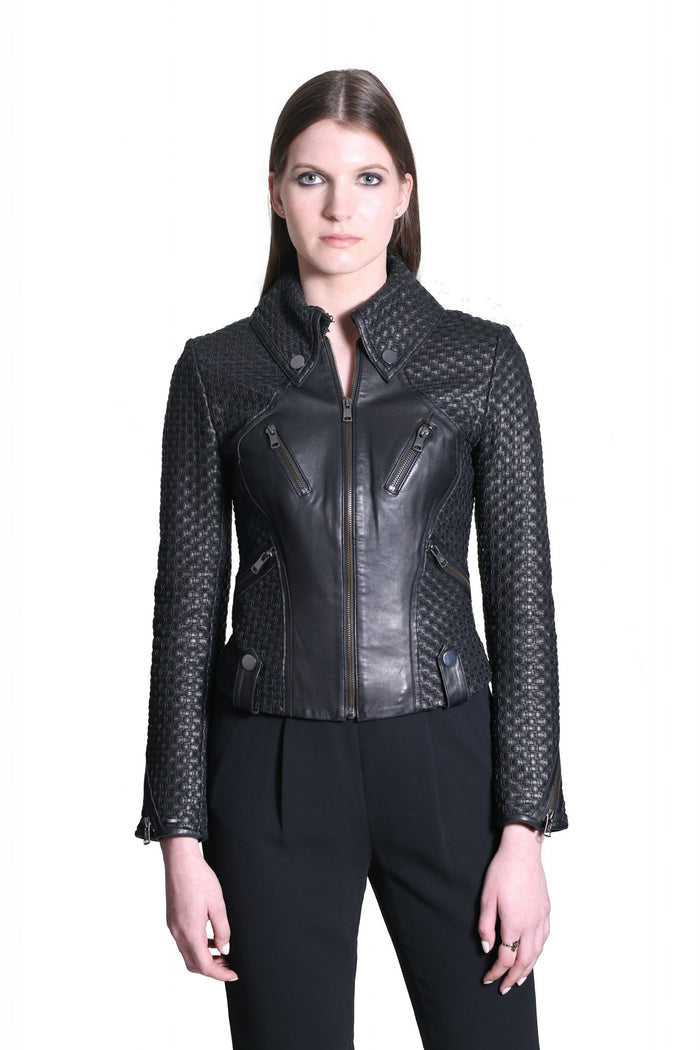 Brooklyn Basket Weave Grey Jacket