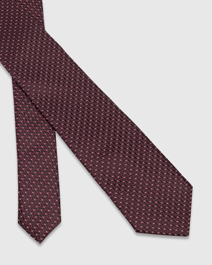 Brown Solid Tie - Weston