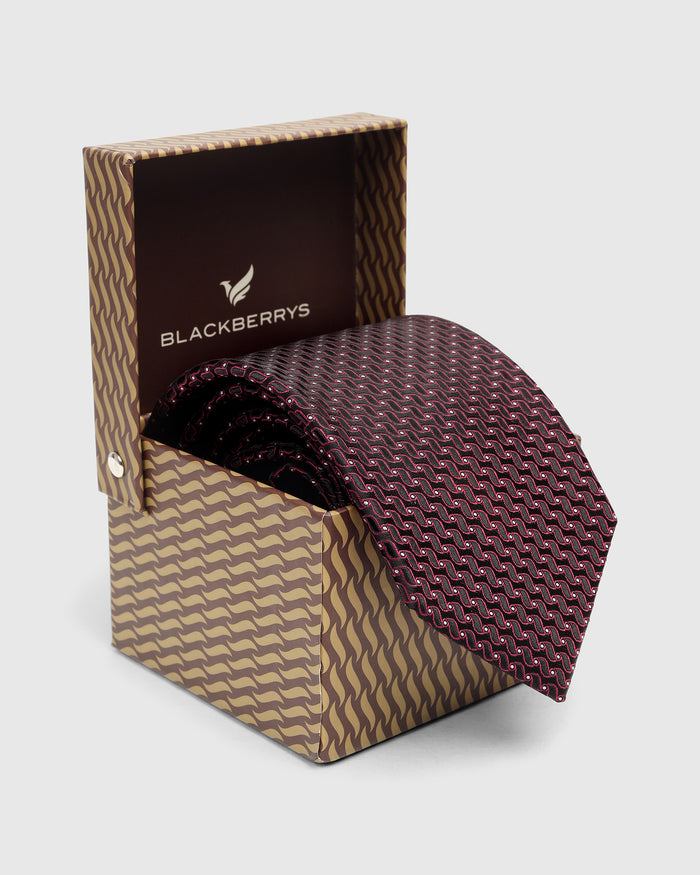 Brown Solid Tie - Weston