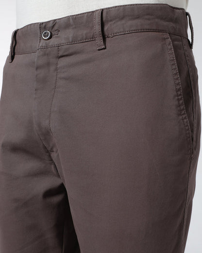 Brown Textured Khakis - Kary
