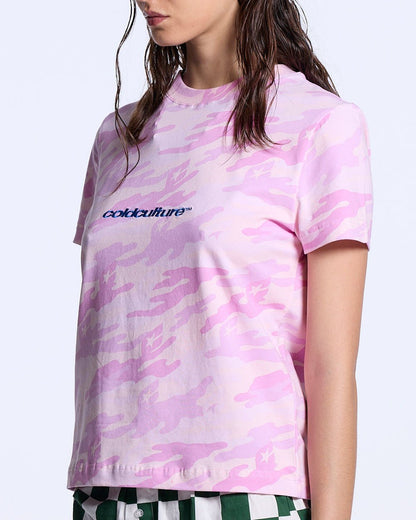 CAMO TEE PINK - COLD CULTURE #woman