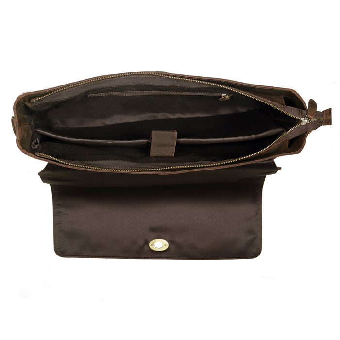 Captain Lawyer Leather Messenger Bag