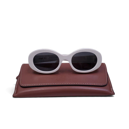 CELINE WHITE LOGO TRIOMPHE LOGO SUNGLASSES