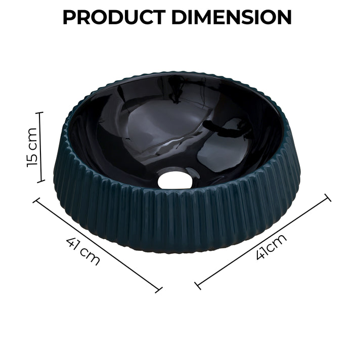 Ceramic Table Top Designer Basin - Life Time Coating Warranty - GLOBE 107