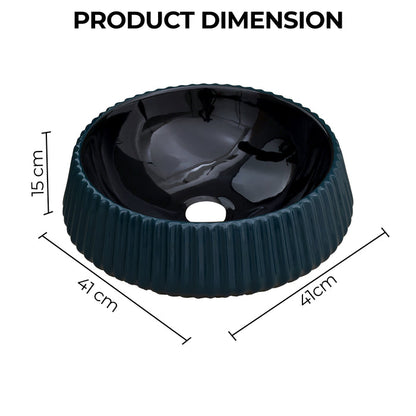 Ceramic Table Top Designer Basin - Life Time Coating Warranty - GLOBE 107