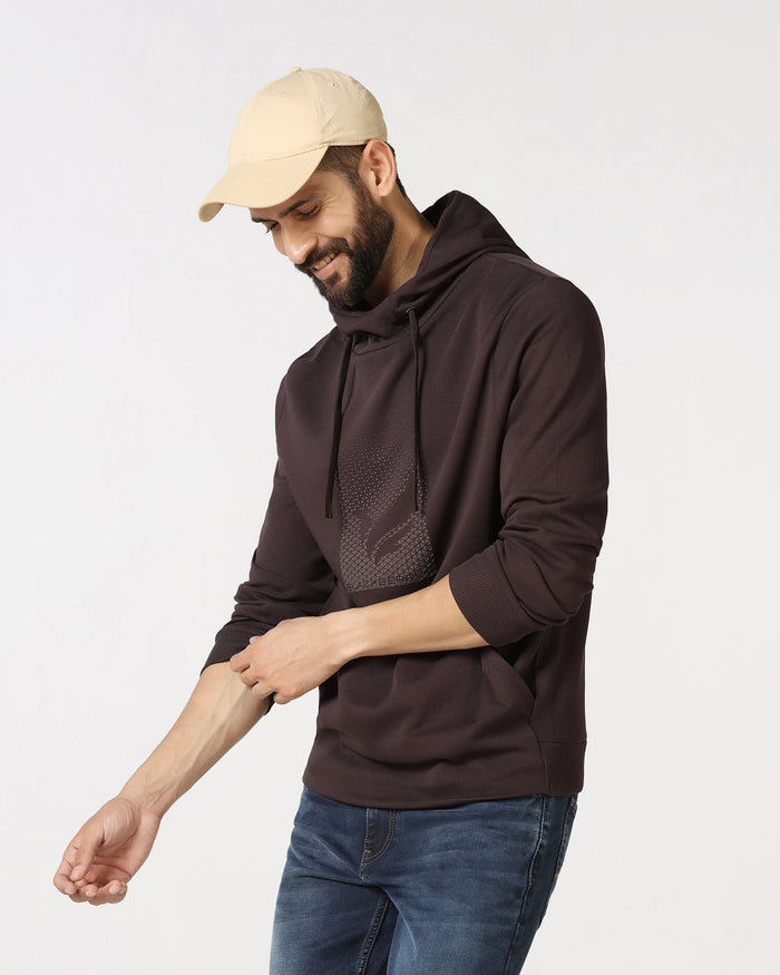 Chocolate Sauce Hoodie Solid Sweatshirt - Tempo