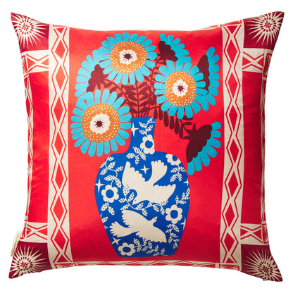 Cleo Cushion - Poppy Feather Insert