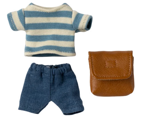 Clothes and bag, Big brother mouse - Brown