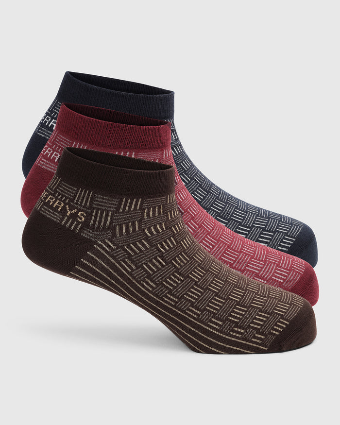 Cotton Multi Color Knitted Socks - Wooler