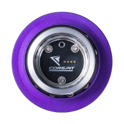 Conspit CDR Quick Release Adapter – 50 mm PCD (Purple / Silver) - Sim Race Webshop B.V.