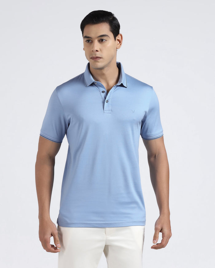 Cool Blue Solid Polo - Ram