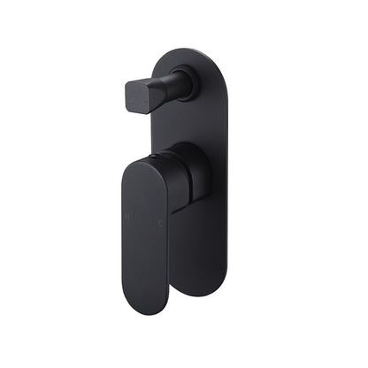 Cora Matte Black Wall Diverter - Acqua Bathrooms