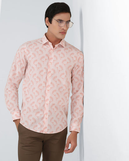 Coral Printed Shirt - Amer