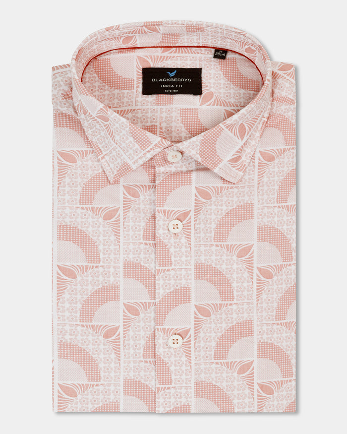 Coral Printed Shirt - Amer