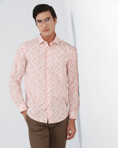 Coral Printed Shirt - Amer