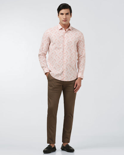Coral Printed Shirt - Amer