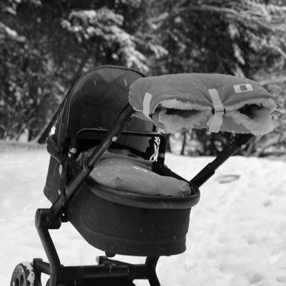 Cotton/Sheepskin Buggy Hand Warmer - Sand