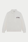 CTRE BUTTON THROUGH POLO - OFF WHITE
