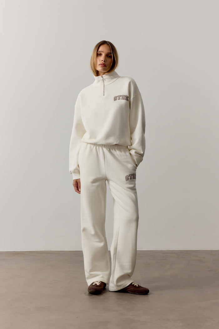 CTRE STRAIGHT LEG JOGGERS - OFF WHITE