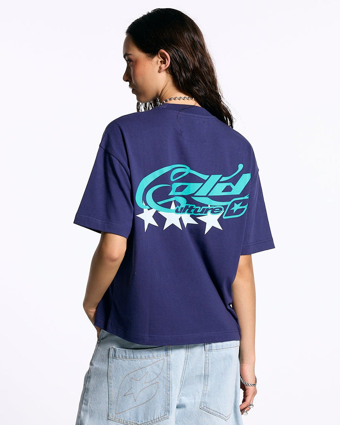 CURLY COLD TEE MULBERRY PURPLE - COLD CULTURE #woman