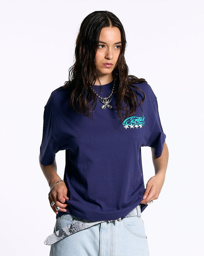 CURLY COLD TEE MULBERRY PURPLE - COLD CULTURE #woman