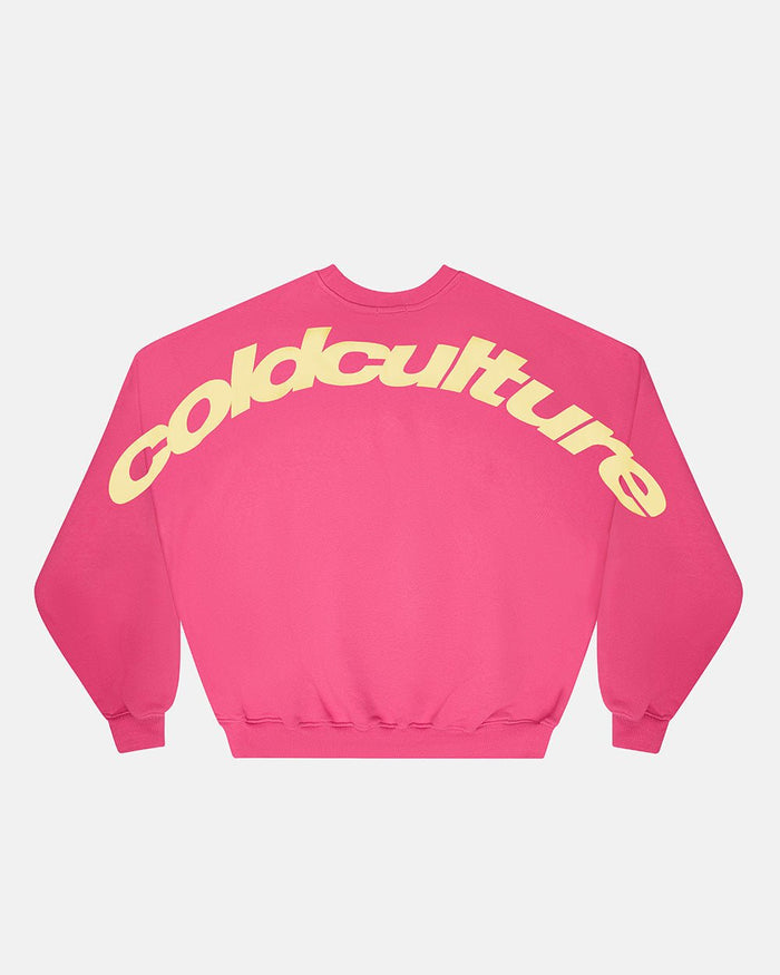 CURVED CREWNECK PINK - COLD CULTURE