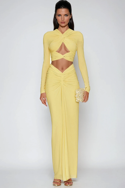 Danai Ruch Cutout Skirt Set