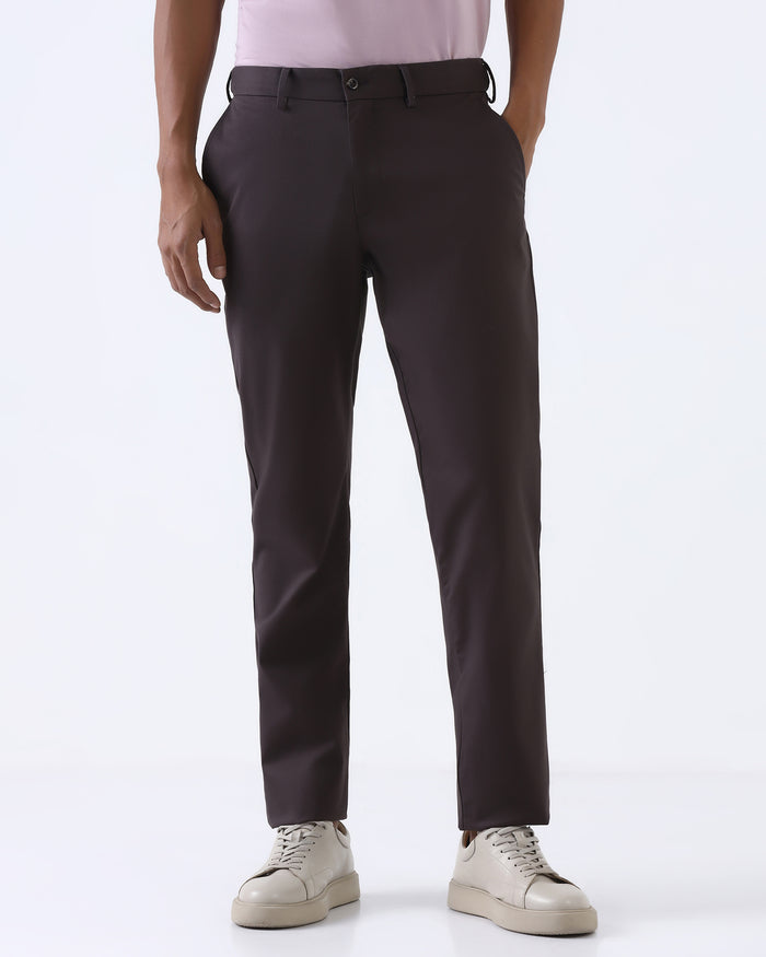 Dark Grey Non Iron Solid Khakis - Maple