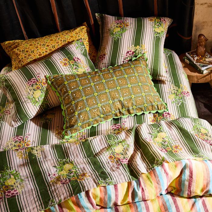 Dempsey Linen Pillowcase Set - Hunter Green Standard