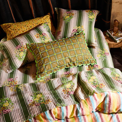 Dempsey Linen Pillowcase Set - Hunter Green Standard