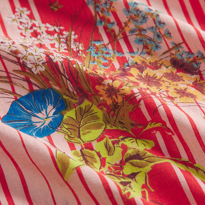 Dempsey Linen Quilt Cover - Poppy Queen