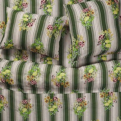 Dempsey Linen Sheets - Hunter Green Fitted Sheet / Queen