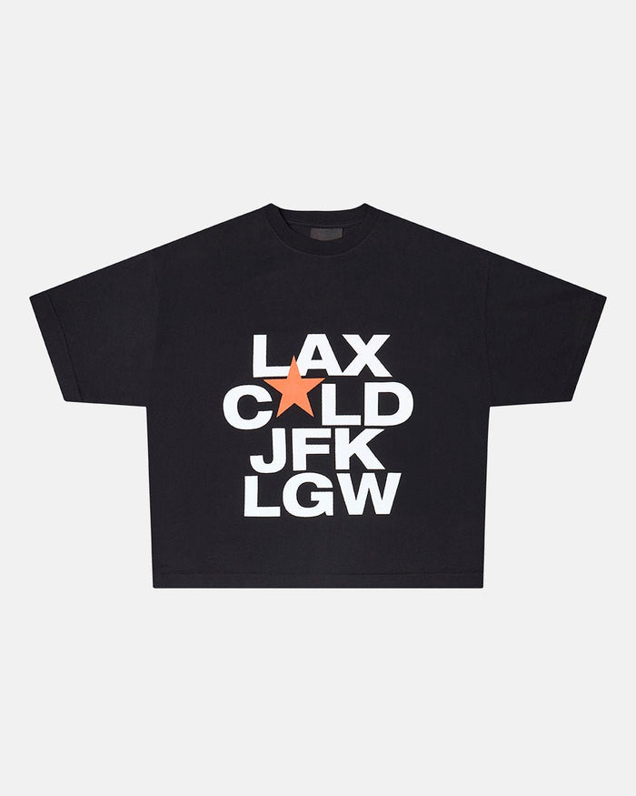 DEPARTURES TEE BLACK - COLD CULTURE