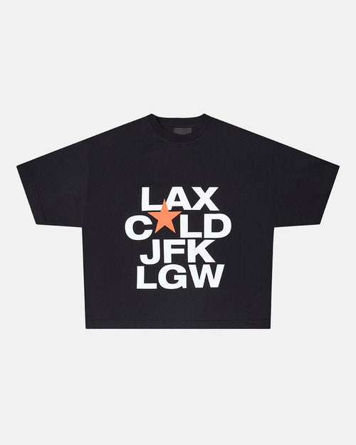 DEPARTURES TEE BLACK - COLD CULTURE
