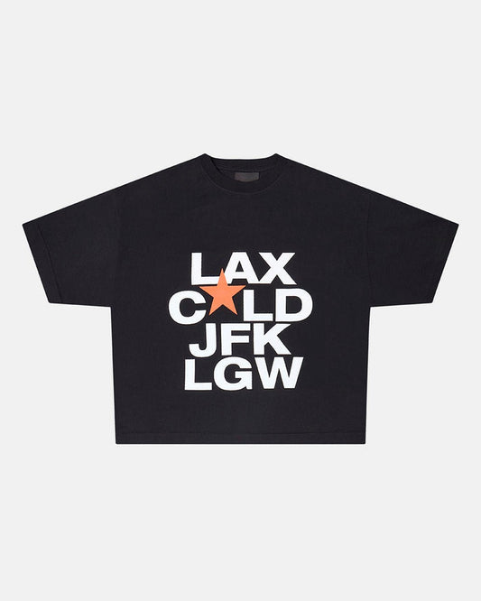 DEPARTURES TEE BLACK - COLD CULTURE
