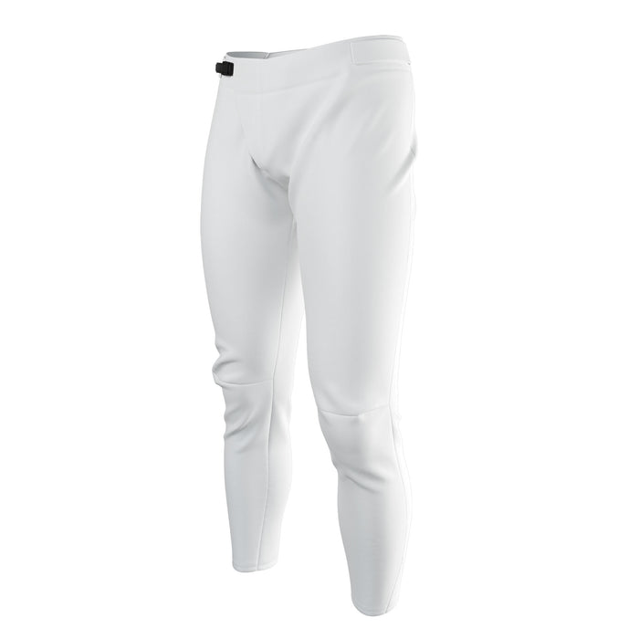 Blank white mountian bike and/or bmx pants that allow for a fully custom design.