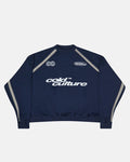 DETAILED CREWNECK INDIGO BLUE - COLD CULTURE