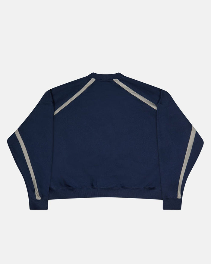 DETAILED CREWNECK INDIGO BLUE - COLD CULTURE